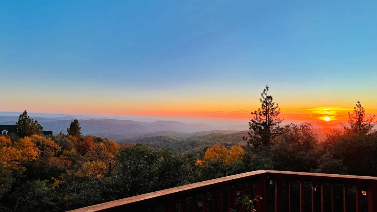 Stunning Log Cabin With Great Views, Firepit, Deck Near Twain Hart Sonora Bagian luar foto