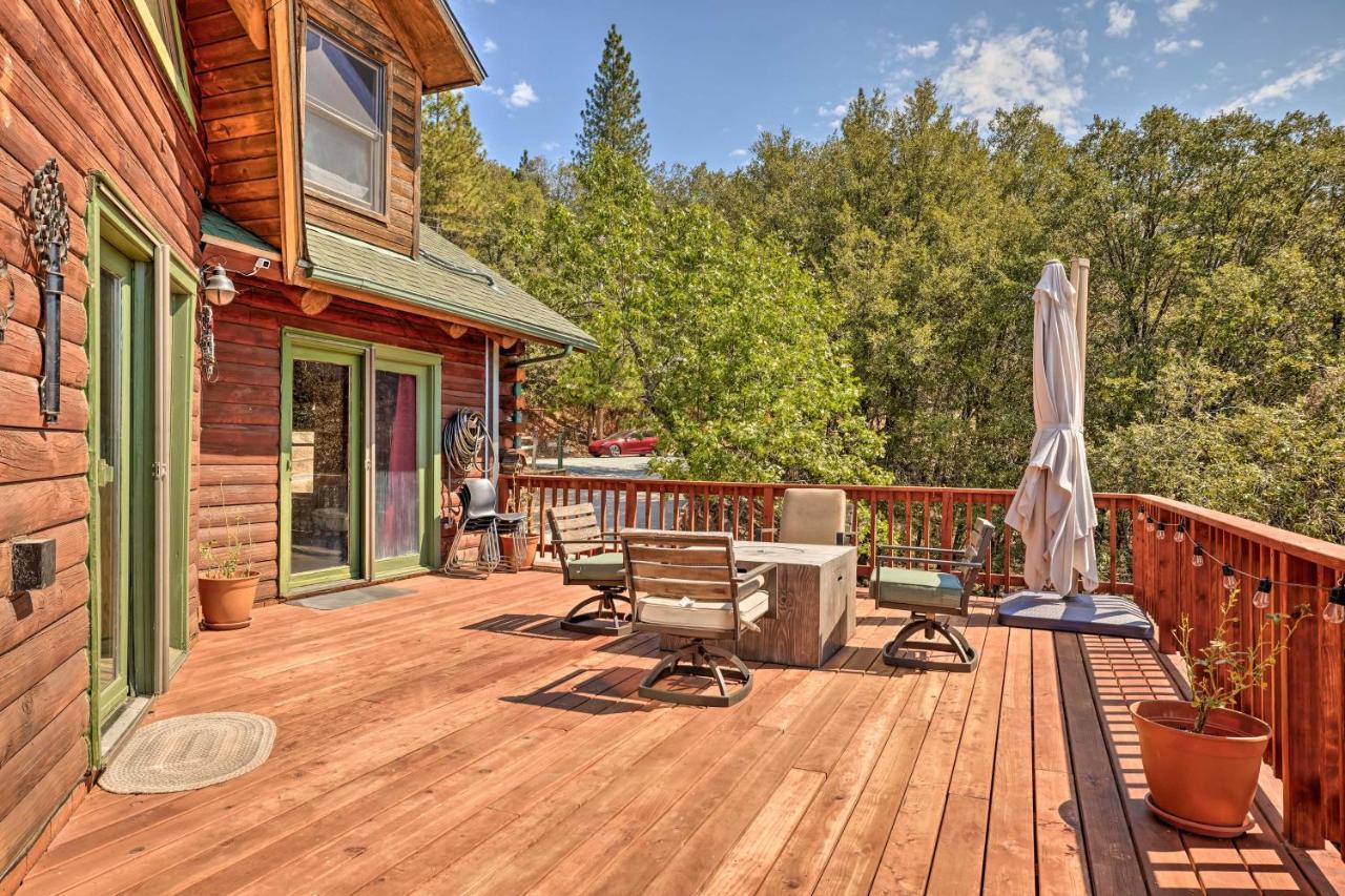 Stunning Log Cabin With Great Views, Firepit, Deck Near Twain Hart Sonora Bagian luar foto