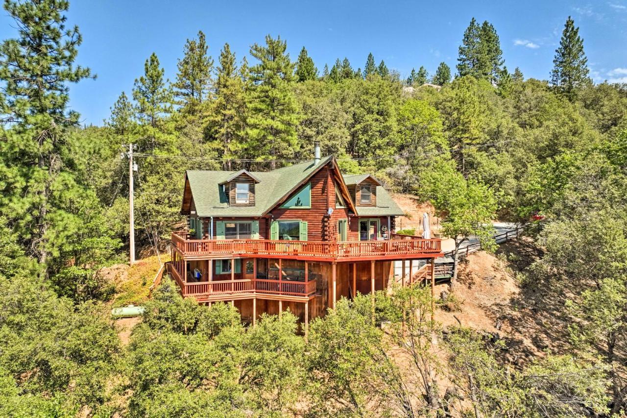 Stunning Log Cabin With Great Views, Firepit, Deck Near Twain Hart Sonora Bagian luar foto
