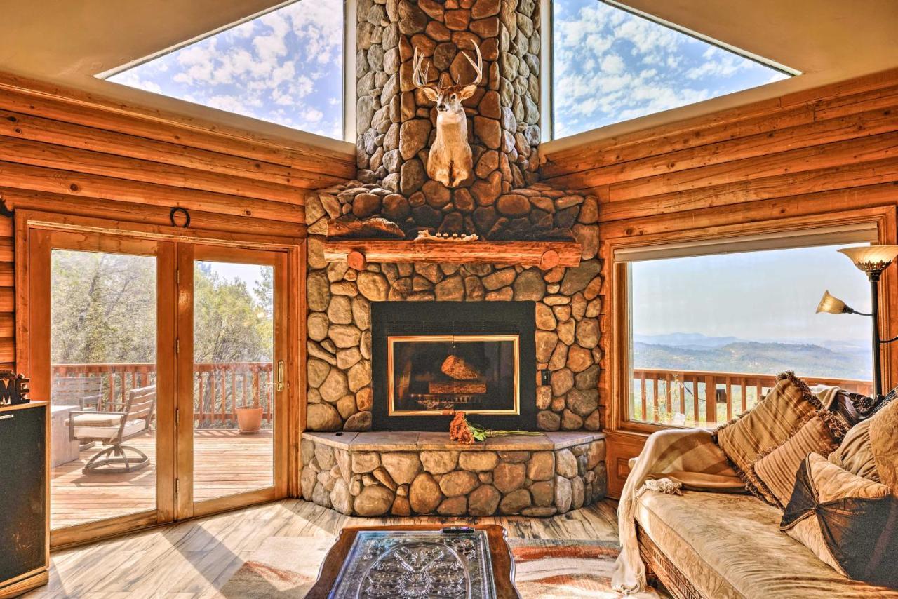 Stunning Log Cabin With Great Views, Firepit, Deck Near Twain Hart Sonora Bagian luar foto